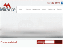 Tablet Screenshot of mirante.imb.br
